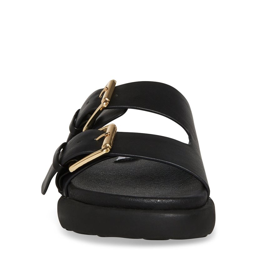 Sandalias de Diapositivas Steve Madden Nevara Mujer Negras | ES LF9304